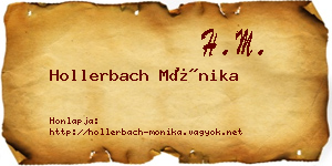 Hollerbach Mónika névjegykártya